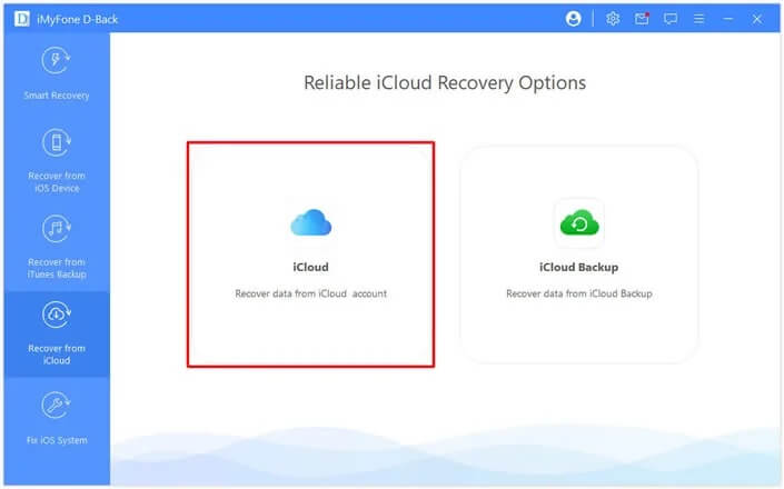 "Recover from iCloud" mode