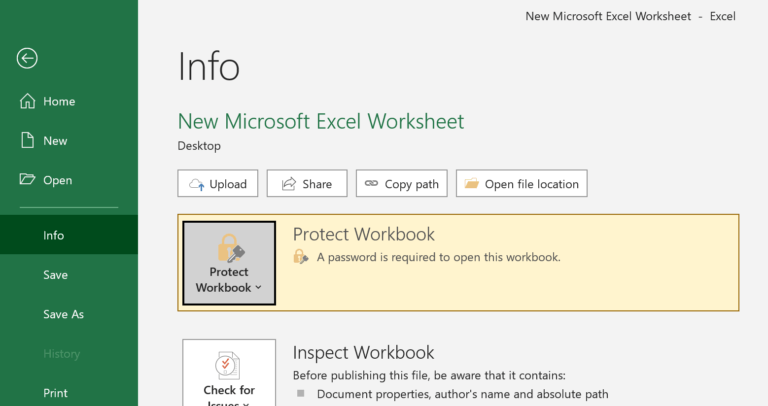 Guide And Tips How To Password Protect Excel From Opening Filelem