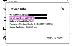 How to Look Up Kindle Model Based on Serial Number - Filelem